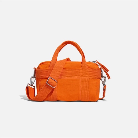 ISO HERON PRESTON FOR CALVIN KLEIN SMALL ORANGE TOTE BAG - Picture 2 of 3